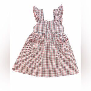 SOUTHERN SMOCKED Girls Seersucker Dress - 4T